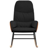  Stolica za ljuljanje od tkanine crna | shoptok.hr