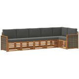 vidaXL Kotna sedežna garnitura z blazino 5 pcs Naravna in antracitna, (5000283330) | Shoptok.si