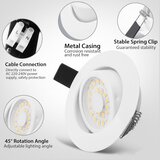 BOYIR 230 v vgradni zatemnljiv led reflektor - set 6 kosov odprta embalaža | Shoptok.si