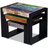  Komplet mizic 3 kosi trden predelan les, (20625789) | Shoptok.si