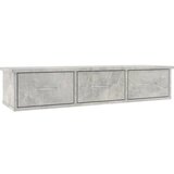 Maison Chic Stenska polica - Viseča Polica s predali betonsko siva 88x26x18,5 cm, (21793345) Cene