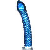 Icicles br. 29 - spiralni stakleni dildo za penis (plavi) | shoptok.hr
