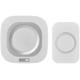 Bežični zvono za utičnicu 230V + 1xCR2032 IP44 belo | Eponuda.com