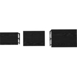  Gnezdeći Kafić 3 pcs Crni hrast Konstruirano drvo | shoptok.hr