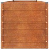  Povišena vrtna gredica boja hrđe 320 x 80 x 77 cm čelik COR-TEN | Eponuda.ba