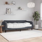  Dnevni krevet s madracem tamnosivi 80 x 200 cm baršunasti | shoptok.hr