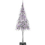 vidaXL Božićno drvce s 300 LED svjetlima Bijelo 210 cm PE i čelik | shoptok.hr