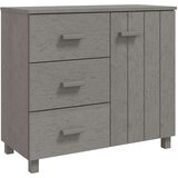vidaXL Komoda svjetlosiva 90 x 40 x 80 cm od masivne borovine | shoptok.hr