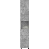 vidaXL Kupaonski ormar Beton siva 37 x 31.5 x 203 cm Konstruirano drvo | shoptok.hr