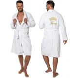 Muški kućni ogrtač King White collar