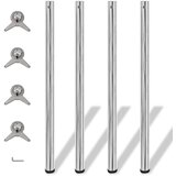4 noge za stol podesive visine kromirane 1100 mm | shoptok.hr