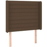  Box spring postelja z vzmetnico LED temno rjava 100x200cm blago, (20884075) | Shoptok.si