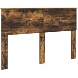  Krevetna konstrukcija s uzglavljem Dimljeni hrast 150 x 200 cm | shoptok.hr