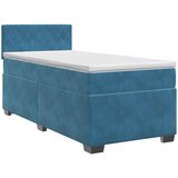  Boxspring krevet s madracem Tamno plava 90 x 200 cm Baršun | shoptok.hr