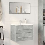Ormarić za umivaonik siva boja betona 60 x 38 5 x 48 cm iverica | shoptok.hr