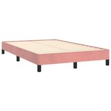  s oprugama i madracem ružičasti 120 x 190 cm baršunasti | shoptok.hr