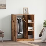 vidaXL Garderobna omara Star les 77 x 48 x 102 cm Konstruiran les Cene