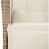  4-dijelni vrtni blagovaonski set od poliratana s jastucima bež | shoptok.hr