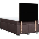  Krevet box spring s madracem tamnosmeđi 120 x 190 cm od tkanine | shoptok.hr