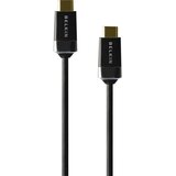 Belkin HDMI priključni kabel HDMI-A vtič\, HDMI-A vtič 1.00 m črna HDMI0018G-1M pozlačeni konektorji HDMI kabel, (20415534) | Shoptok.si