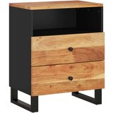  Noćni ormarić 50x33x62 masivno drvo bagrema i konstruirano drvo | shoptok.hr