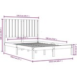  Posteljni okvir iz trdnega lesa 120x190 cm, (20684547) | Shoptok.si