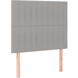  Krevet s oprugama i madrac svjetlosivi 120 x 200cm od tkanine | shoptok.hr
