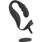Rebel – vibrator za prostatu s prstenom za penis i testise (crni) | shoptok.hr