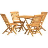  5-dijelni vrtni blagovaonski set od masivne tikovine | shoptok.hr