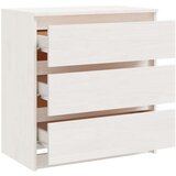 vidaXL nočna omarica bela 60x36x64 cm trdna borovina | Shoptok.si