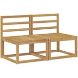  2 Komad Srednja sofa za van Čvrsto drvo akacije Bijela | Eponuda.com