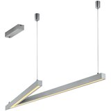 CINQUE Siva LED viseća svjetiljka s metalnim sjenilom Cicanto – Cijene