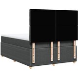  Krevet s oprugama i madracem tamnosivi 140x190 cm od tkanine | shoptok.hr