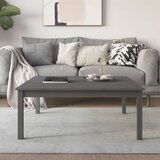 The Living Store Klubska mizica siva 100x100x40 cm trdna borovina - Klubska Mizica, (21421230) Cene