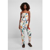 UC Ladies Women's viscose bandeau white, sand and fruit jumpsuit | shoptok.hr