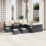  Sjedeća garnitura za vrt 14 kom. Crna poliratan 285 x 289 x 85 cm | Shoptok.si