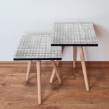 Hanah home 2Shp373 - grey greywhite nesting table (2 pieces) | ePonuda.com