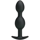 PRETTY LOVE BOTTOM - SILICONE ANAL BALLS 12.5 CM - BLACK Cene