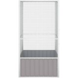  Kavez za ptice sivi 111 x 107 x 211,5 cm od pocinčanog čelika | shoptok.hr