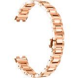 INF združljiv eleganten jeklen pašček za huawei band 8/9/10 - tanek dizajn pinkgold, (5000113927) | Shoptok.si