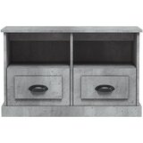 TV ormarić boja betona 80x35x50 cm konstruirano drvo | shoptok.hr