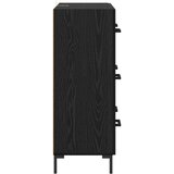  Kreveta Crni hrast 69,5 x 34 x 90 cm Obrađeno drvo i čelik | shoptok.hr