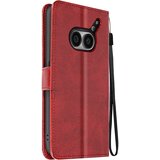 AVIZAR Torbica s preklopom za Nothing Phone 2a Denarnica s trakom za roko, Rdeča, (5000010264) | Shoptok.si