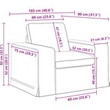  Set sofe 2 pcs Tamnozelena 222 x 80 x 82 cm tkanina | shoptok.hr