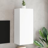 vidaXL Stenska TV omarica bela 40,5x30x90 cm inženirski les Cene