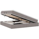 Krevet s madracem i skladištem Sivo-smeđa 200 x 200 cm | shoptok.hr
