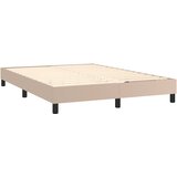  Okvir za krevet s oprugom boja cappuccina 140x200 cm od umjetne kože | shoptok.hr