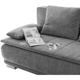MID.YOU ZOFA S POSTELJNO FUNKCIJO, temno siva tekstil, leseni material | Shoptok.si