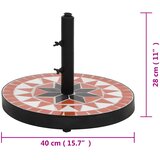  Postolje za suncobran okruglo 12 kg terakota i bijelo | shoptok.hr