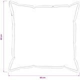  Presvlaka za jastuk 6 pcs HOUTEN Crna 60 x 60 cm Flanel | shoptok.hr